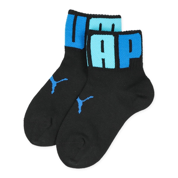 PUMA）3足組キッズローカットソックス（ビッグロゴ）