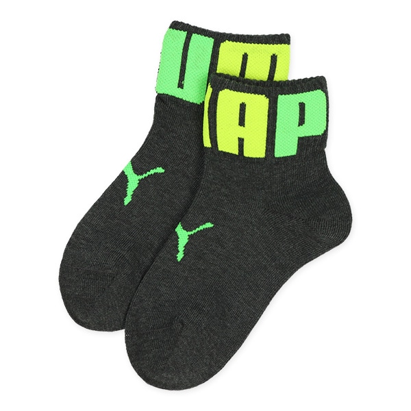 PUMA）3足組キッズローカットソックス（ビッグロゴ）