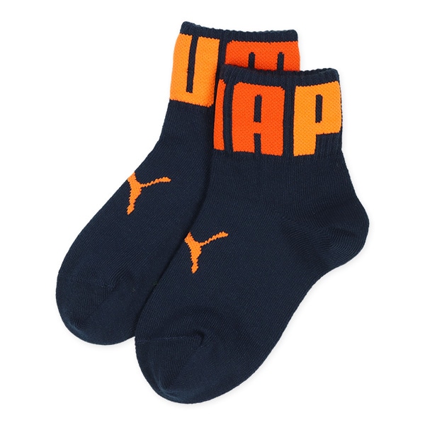 PUMA）3足組キッズローカットソックス（ビッグロゴ）