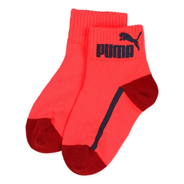 PUMA）3足組キッズローカットソックス（サイドライン）