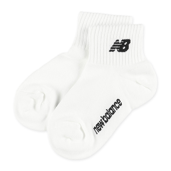 NewBalance）3足組キッズローカットソックス（ホワイト）