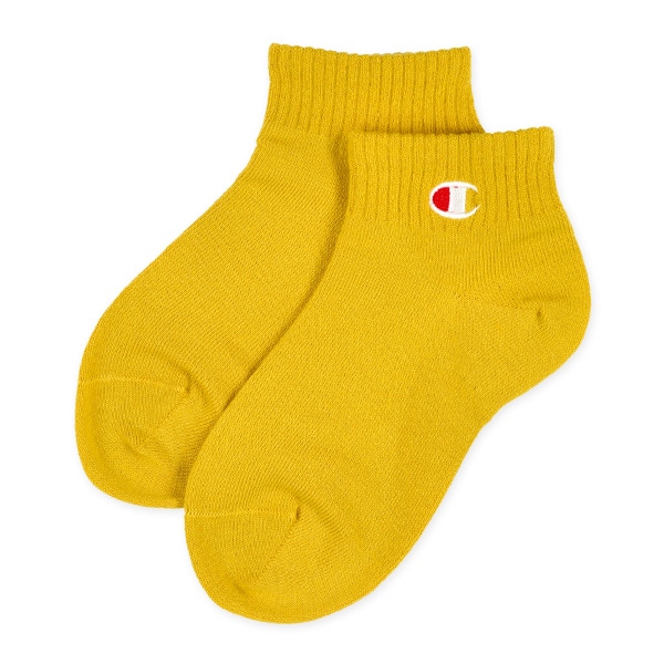 Champion）3足組キッズローカットソックス（カラー刺繍）