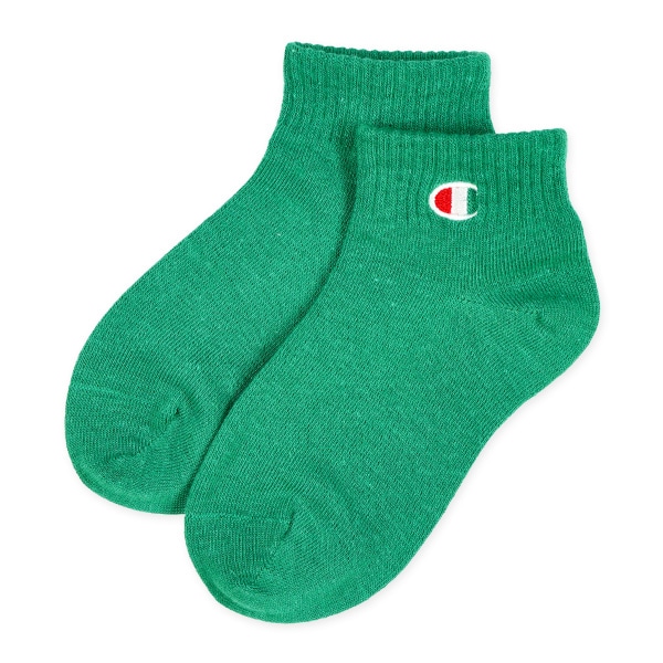 Champion）3足組キッズローカットソックス（カラー刺繍）