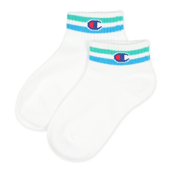 Champion）3足組キッズローカットソックス（ライン）