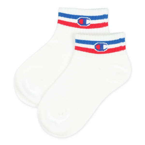 Champion）3足組キッズローカットソックス（ライン）