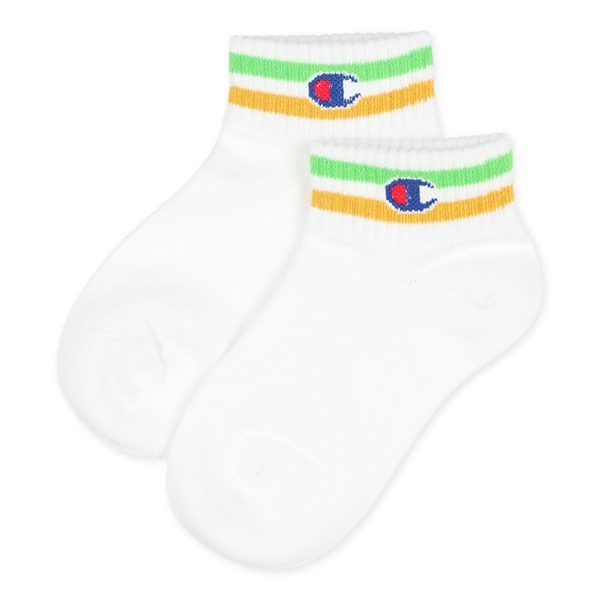 Champion）3足組キッズローカットソックス（ライン）