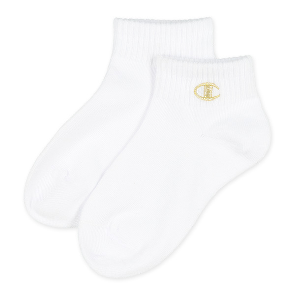 Champion）3足組キッズローカットソックス（金刺繍）