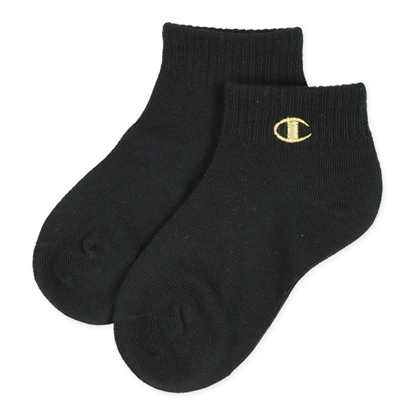 Champion）3足組キッズローカットソックス（金刺繍）