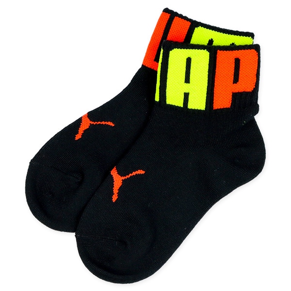PUMA）3足組キッズアンクルソックス（ビッグロゴ）