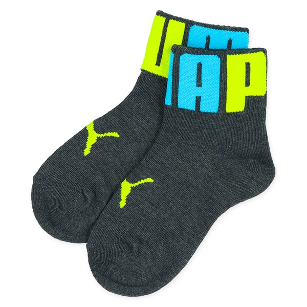 PUMA）3足組キッズアンクルソックス（ビッグロゴ）
