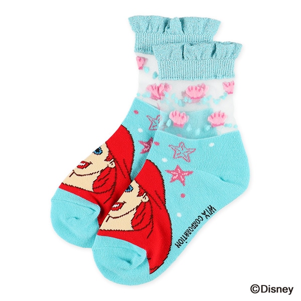 キッズローカットソックス（リトル・マーメイド）