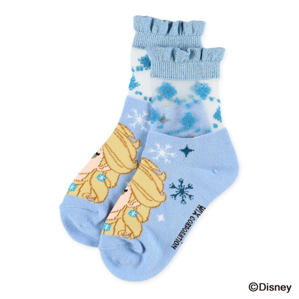 キッズローカットソックス（アナと雪の女王・エルサ）