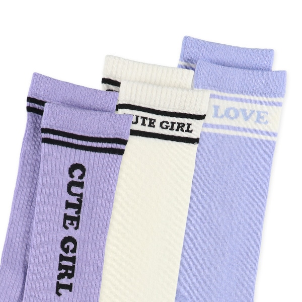 3足組キッズハイソックス（スポーツロゴ）