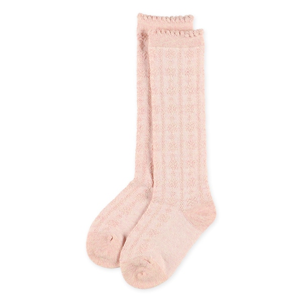 3足組キッズハイソックス（いちご・リボン）