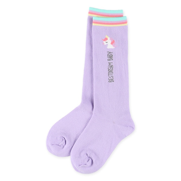 3足組キッズハイソックス（ユニコーン）
