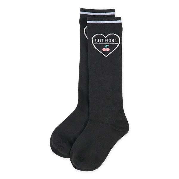 3足組キッズハイソックス（チェリー）