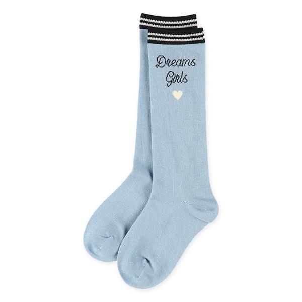 3足組キッズハイソックス（サイドロゴくすみ）