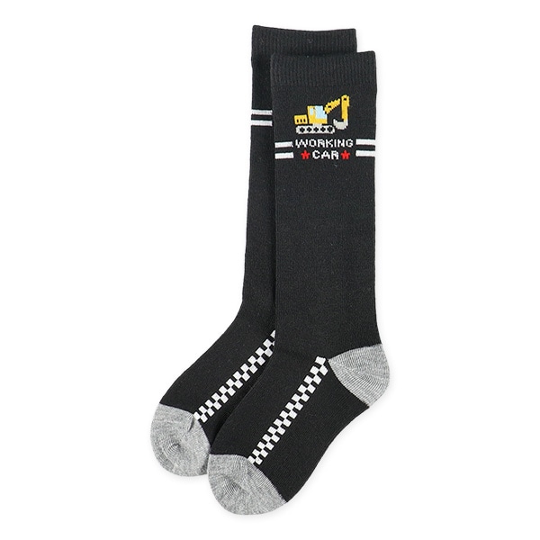3足組キッズハイソックス（はたらくくるま）
