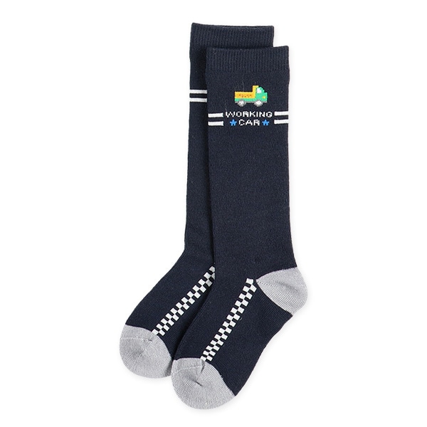 3足組キッズハイソックス（はたらくくるま）