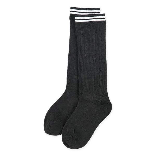 3足組キッズハイソックス（無地ライン）