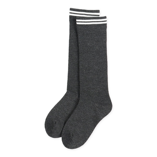 3足組キッズハイソックス（無地ライン）