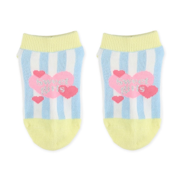 3足組キッズローカットソックス（ラブリーハート）