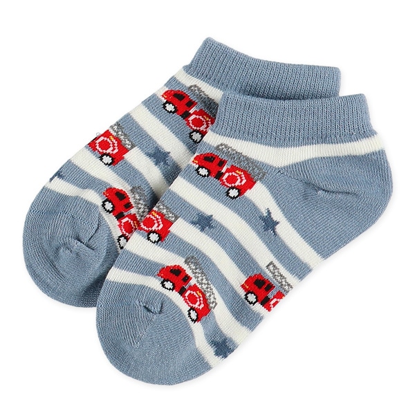 3足組キッズローカットソックス（くるま）