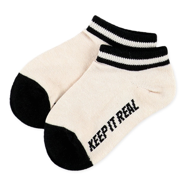 3足組キッズローカットソックス（シンプル・ストリート）