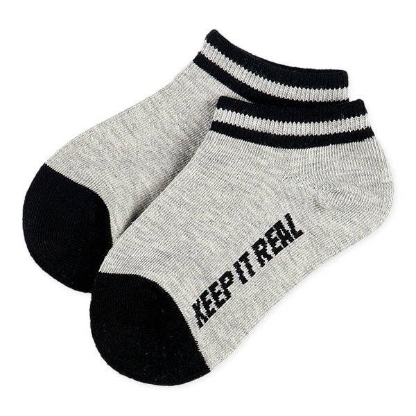 3足組キッズローカットソックス（シンプル・ストリート）