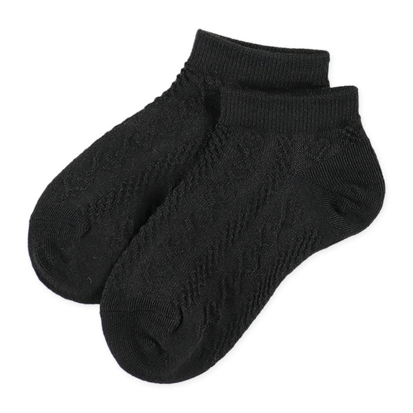 3足組キッズローカットソックス（ハート突起）