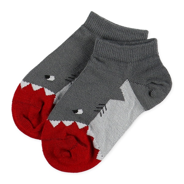 3足組キッズローカットソックス（つま先ガブリ）