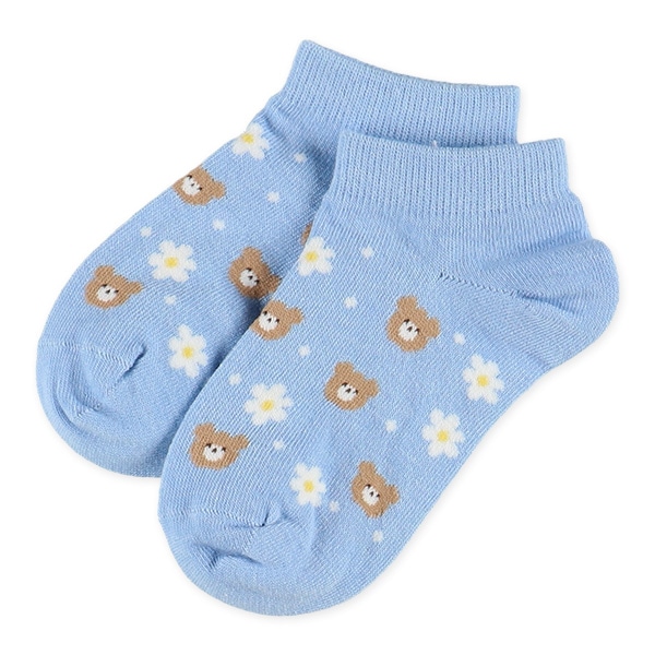 3足組キッズローカットソックス（くま）