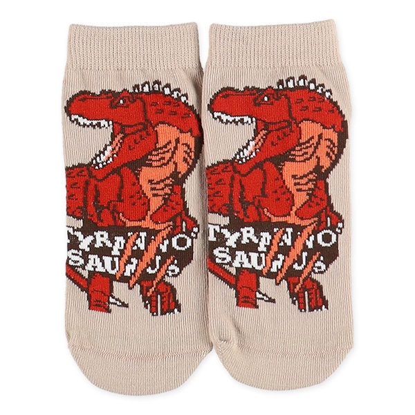 3足組キッズローカットソックス（恐竜）