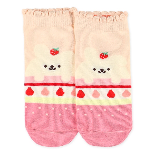 3足組キッズローカットソックス（スイーツアニマル）