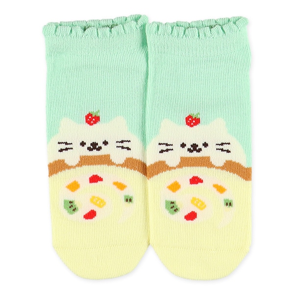 3足組キッズローカットソックス（スイーツアニマル）