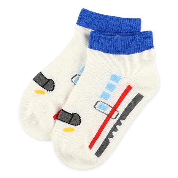 3足組キッズローカットソックス（電車）