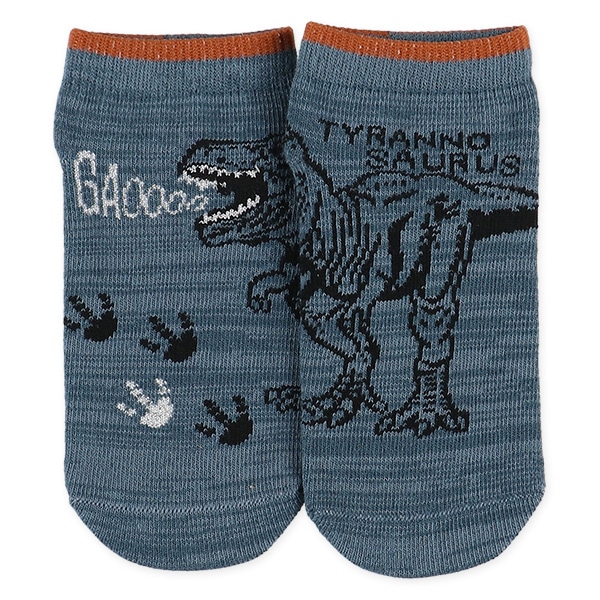 3足組キッズローカットソックス（恐竜）