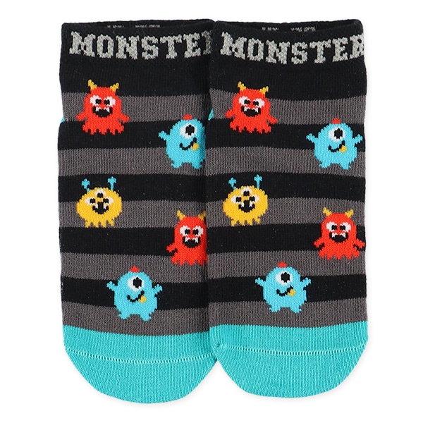 3足組キッズローカットソックス（モンスター）