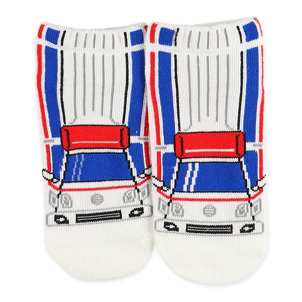 3足組キッズローカットソックス（リアルのりもの）