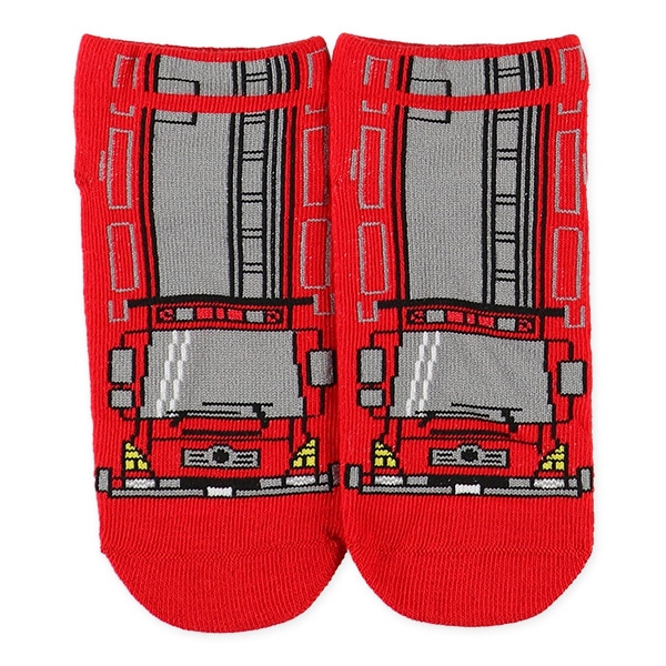 3足組キッズローカットソックス（リアルのりもの）