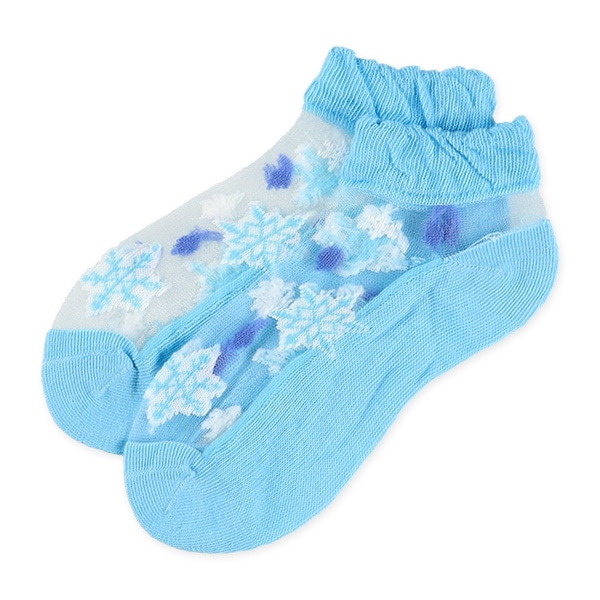 3足組キッズローカットソックス（シアー・雪）