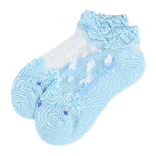 3足組キッズローカットソックス（シアー・雪）