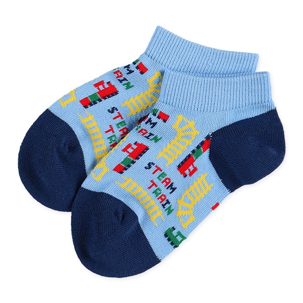 3足組キッズローカットソックス（電車）