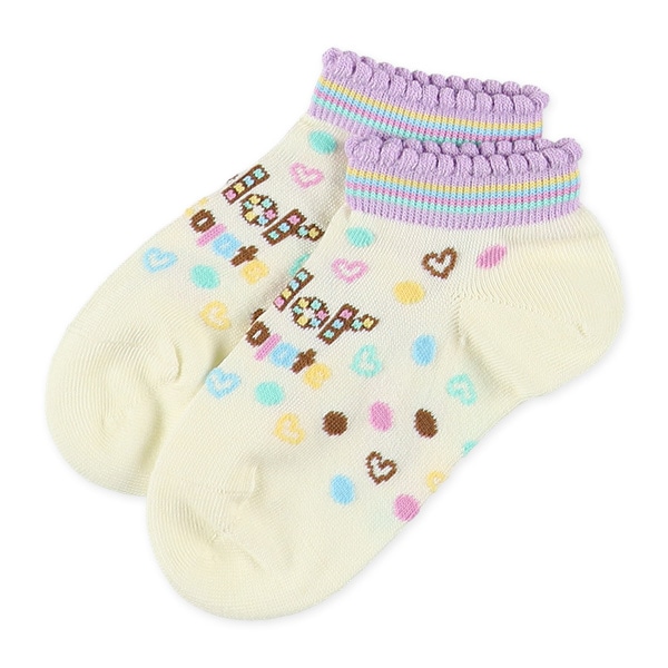 3足組キッズローカットソックス（チョコ）