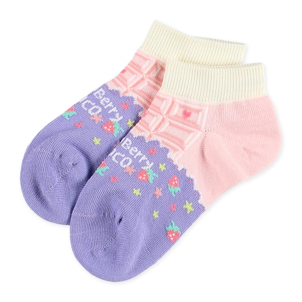 3足組キッズローカットソックス（チョコ）