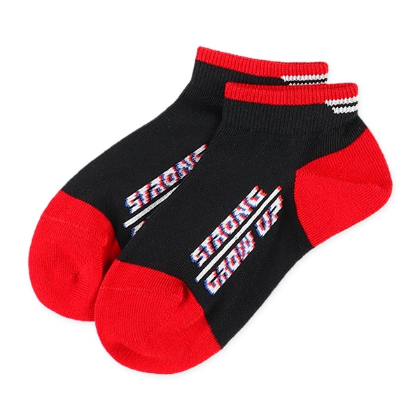 3足組キッズローカットソックス（サイドロゴ）