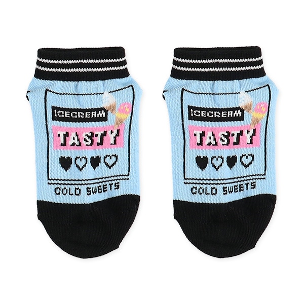 3足組キッズローカットソックス（ハートロゴ）