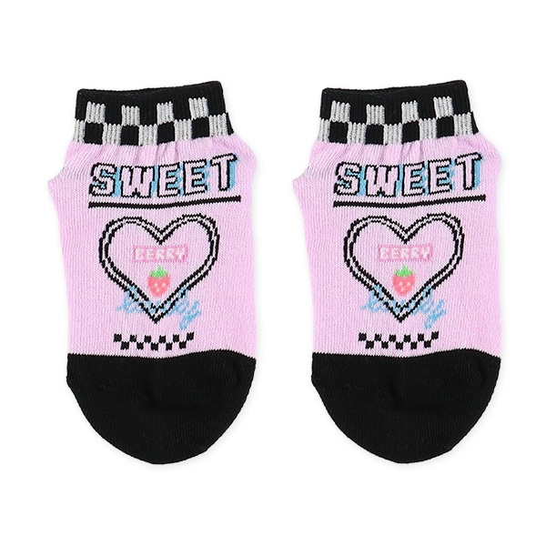 3足組キッズローカットソックス（ハートロゴ）