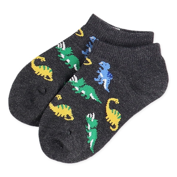 3足組キッズローカットソックス（恐竜）