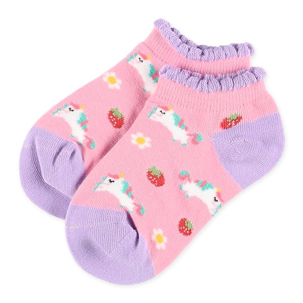 3足組キッズローカットソックス（ユニコーン）